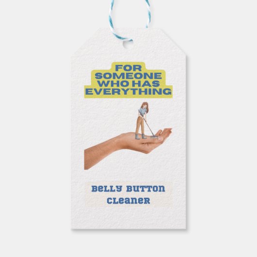 Knopfreiniger, Witz Geschenk, Geschenk für ihn, Geschenkanhänger (Rückseite)