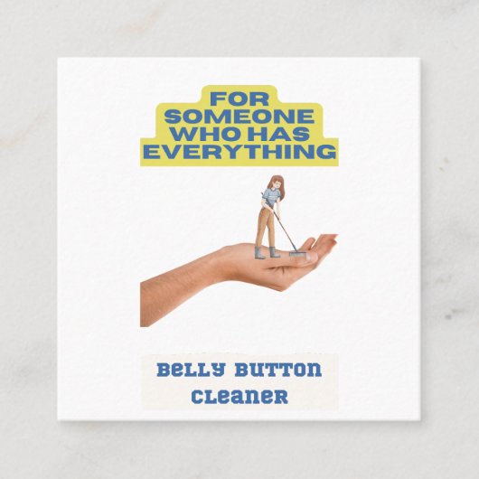 Knopfreiniger, Witz Geschenk, Geschenk für ihn, Treuekarte (Vorderseite)