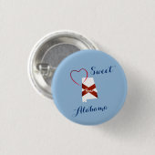 Knopfsammlung Spaß Alabama Button (Vorne & Hinten)
