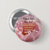 Knöpft Namensdas baby-Mädchen des Mama-Vaters Button (Vorne & Hinten)