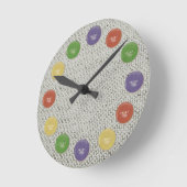 Knopfuhr Runde Wanduhr (Winkel)