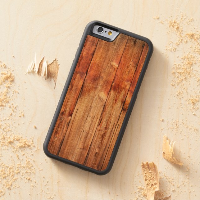Knorrige Kiefer Carved Wood iPhone Hülle (Beispiel)