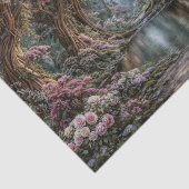 Knorrige Uralte Eiche Eigenwillige Rose Waldland Seidenpapier (Ausschnitt)