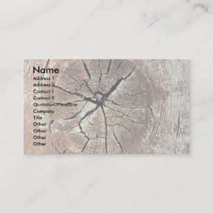 Knorriges Holz Visitenkarte