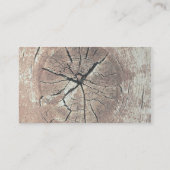 Knorriges Holz Visitenkarte (Rückseite)