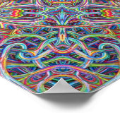 Knortation Knexus Psychedelic Mandala Poster (Ecke)