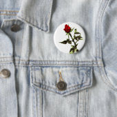 Knospe der Roten Rose angezeichnet Button (Beispiel)