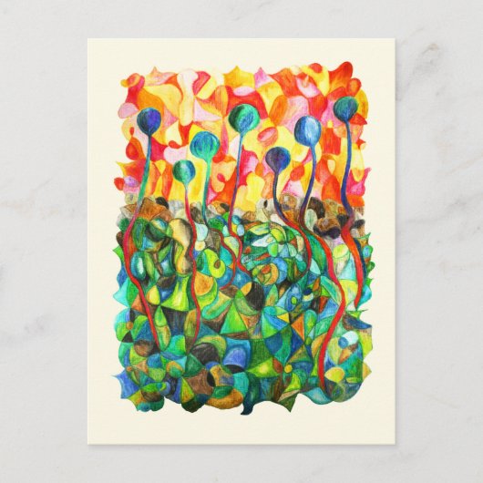 Knospen Postkarte (Vorderseite)