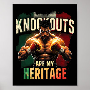 Knospen sind mein Heritage Mexican Boxing Power Poster