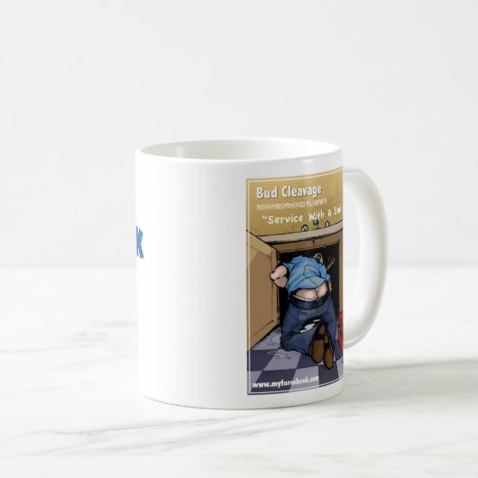 Knospen-Spaltungs-myFarcebook.com-Klempner Kaffeetasse (VorderseiteRechts)