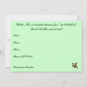 Knospenanemonen-Brautparty-Einladung Einladung (Rückseite)