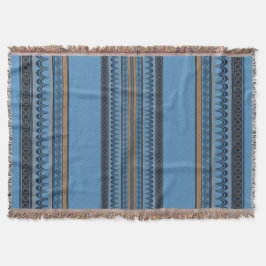 Knossos Comfort: Minoan Sky Blue Woven Decke