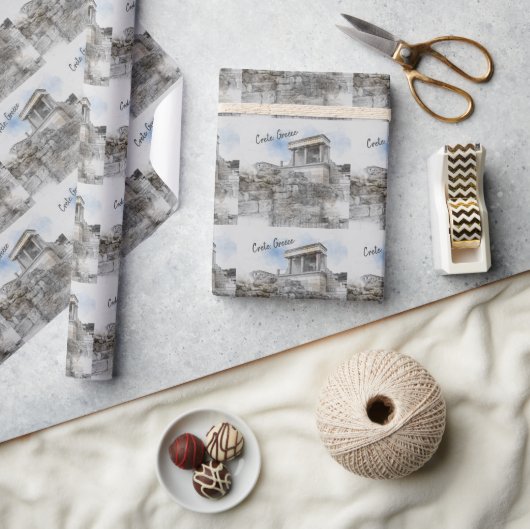 Knossos Palace, Heraklion, Kreta, Griechenland Geschenkpapier (Kunsthandwerk)