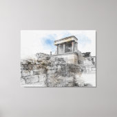 Knossos Palace, Heraklion, Kreta, Griechenland Leinwanddruck (Vorderseite)