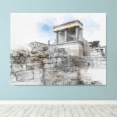 Knossos Palace, Heraklion, Kreta, Griechenland Leinwanddruck (Insitu (Holzboden))