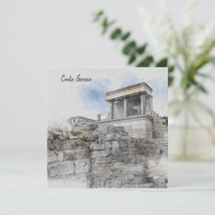 Knossos Palace Holiday Card - Alte Kreta Feiertagskarte