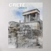 Knossos-Palast – Antike minoische Ruinen Wandkunst Poster (Vorne)