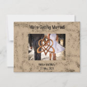 Knot der kellnerischen Liebe "Getry Swinging Skirt Magneteinladung (Vorderseite)