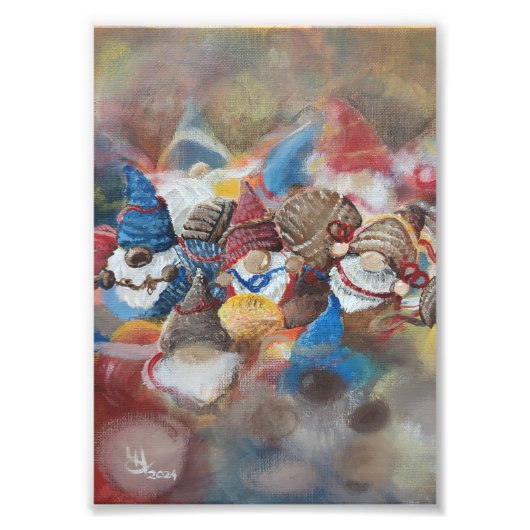 Knot Gnomes Art Print Fotodruck (Vorne)