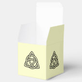 Knot in Black and Ivory Gastgeschenk Hochzeit Box Geschenkschachtel (Geöffnet)