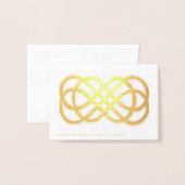 Knot - leer im Inneren Folienkarte (Rückseite mit Umschlag)