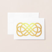 Knot - leer im Inneren Folienkarte (Vorderseite mit Umschlag)