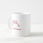 Knot Modern Christmas Kaffeetasse (Vorderseite Links)