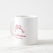 Knot Modern Christmas Kaffeetasse (Vorderseite Links)