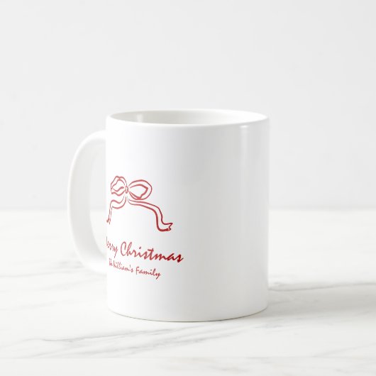Knot Modern Christmas Kaffeetasse (Vorderseite Links)
