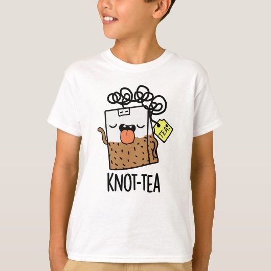 Knot-tea Funny Tea Pun T-Shirt (Vorderseite)
