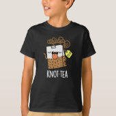 Knot-tea Funny Tee Pun Dark BG (Vorderseite)