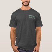 Knot Tell'n Charters Logo Schwarz T-Shirt (Vorderseite)