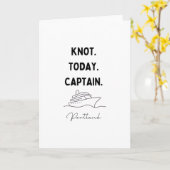 Knot Today Captain Cruise Outfit Portland Oregon Karte (Gelbe Blume)