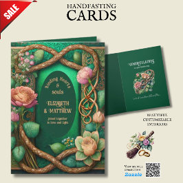 KNOTEN DER personalisierten HANDFASTING-LIEBE Karte
