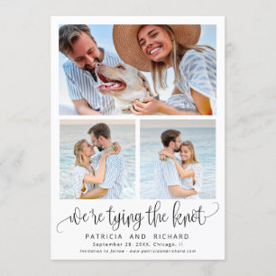 Knoten Für Hochzeit Save The Date 3 Foto Einladung