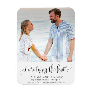 Knoten Für Hochzeit Save The Date Foto Magnet