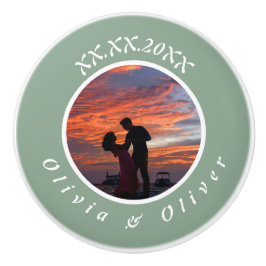 Knoten "Gerahmtes Foto-Keramik für Monogramm" Keramikknauf