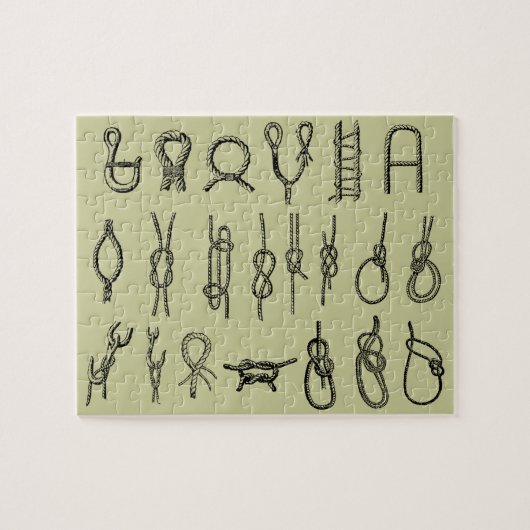 Knoten, hitching, sicher, Krawatten, Puzzle (Horizontal)