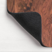 Knoten-hölzerne Mahagonibeschaffenheit Mousepad (Ecke)