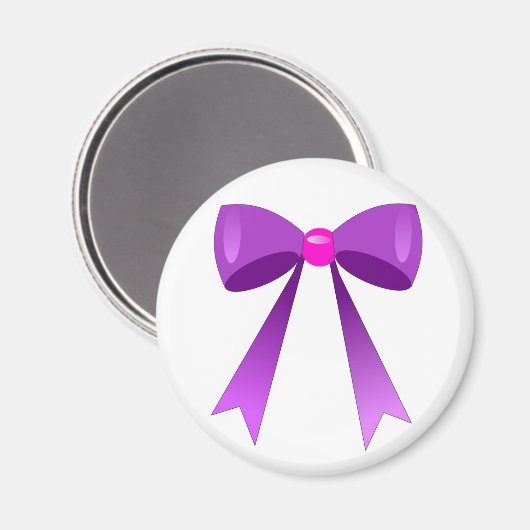 Knoten lila magnet (Vorderseite/Rückseite)