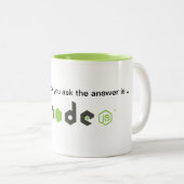 Knoten-Tasse Zweifarbige Tasse (VorderseiteRechts)