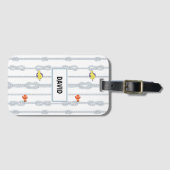 Knoten und Knoten der Seeleute Gepäckanhänger (Vorderseite (Horizontal))