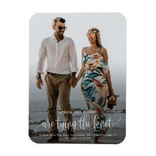 Knotenpunkt Hochzeit Termin Merk Magnet Foto