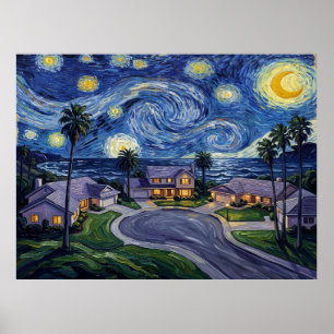 Knots Landing Sternenhimmel-Fernsehlandschaft Poster