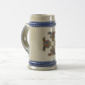"Knotted Cross Design" Bierstein Bierglas (Vorderseite Links)