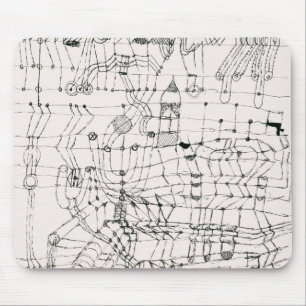 Knotted in the Manner of a Net by paul klee Mousepad