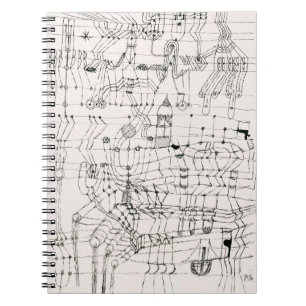 Knotted in the Manner of a Net by paul klee Notizblock