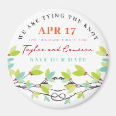 Knotted Liebe Trees Spring Wedding Save the Date Magnet (Vorne)