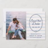 Knotted | Nautische Save the Date-Foto-Karte Save The Date (Vorderseite)