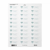 Knotted Palm Trees Tropical Beach Hochzeit (Vorne)
